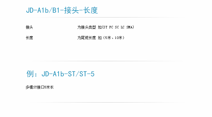 百毫瓦級傳能光纖跳線訂貨型號-1.png